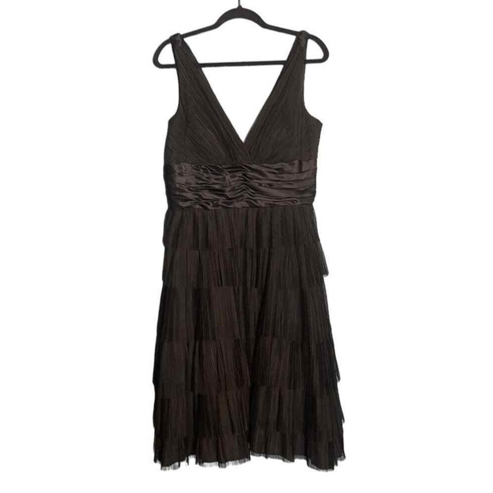 Y2k Maggy London Sleeveless Vneck Babydoll Whimsygoth Dark Fairy Dress Size 14‎
